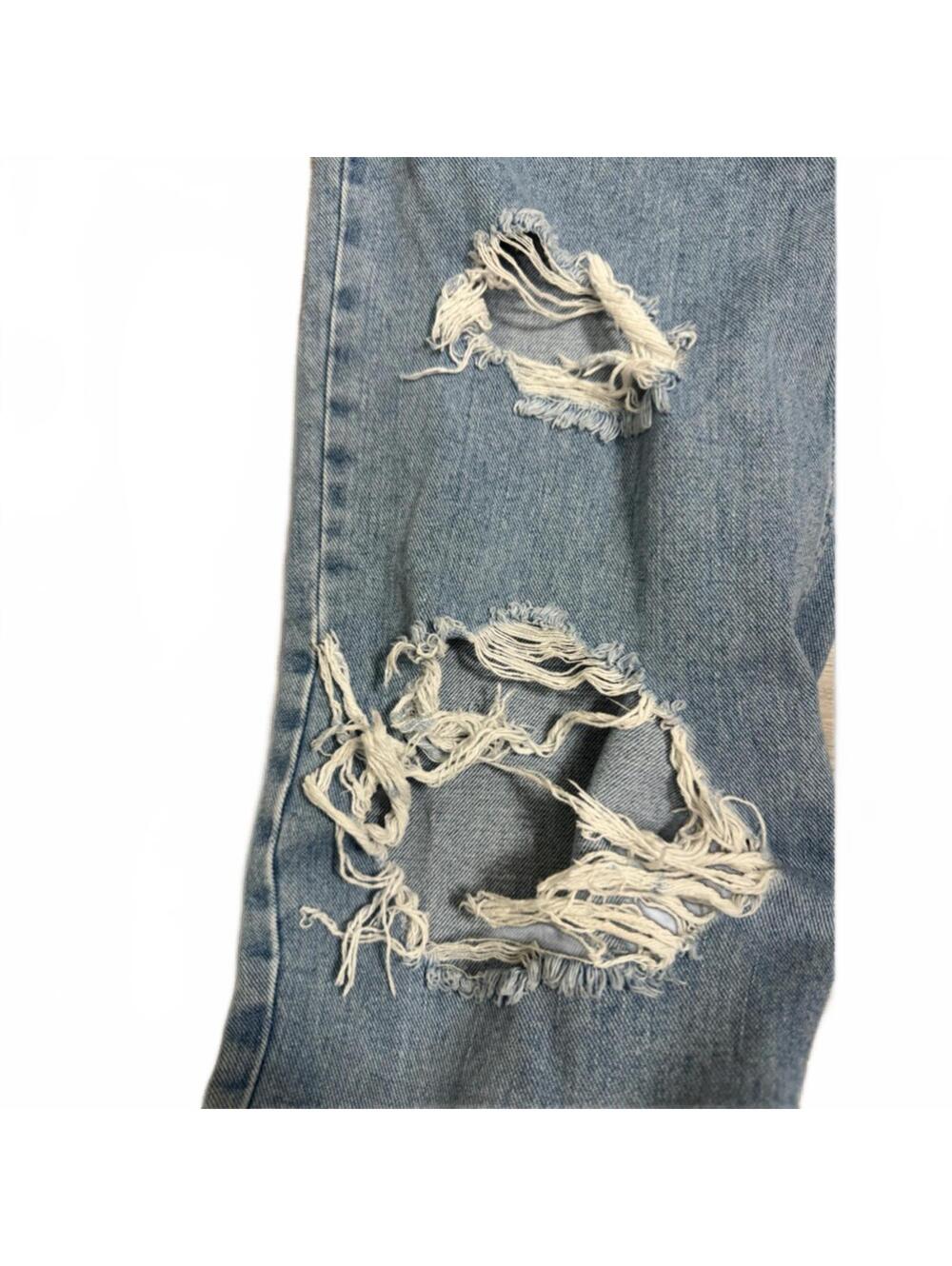 BDG Urban Outfitters High Rise Baggy Distressed Light Wash Jeans Size 27 - Picture 5 of 6